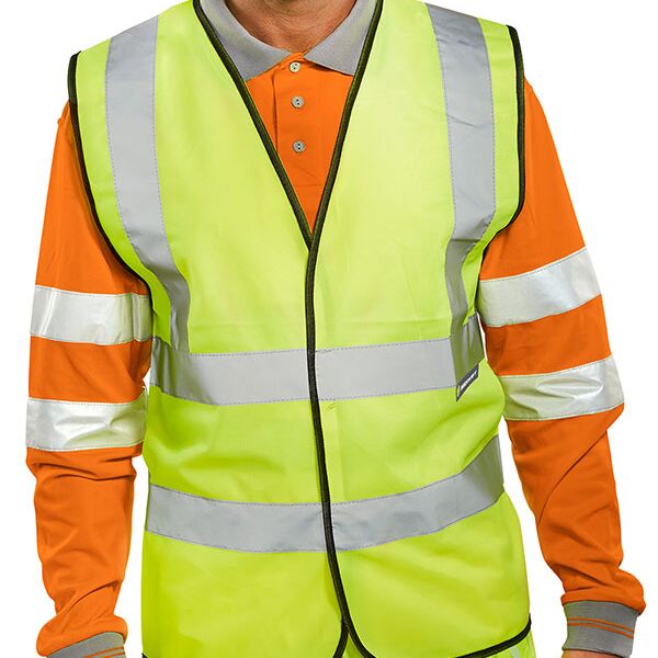  Hi vis 2 band and braces waistcoat (HVW100) Thumbnail