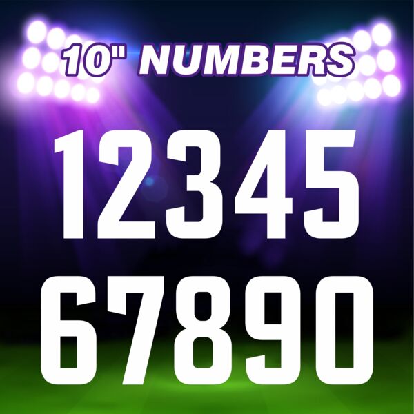Sports Numbers - 10 inch -  NO OUTLINE Thumbnail